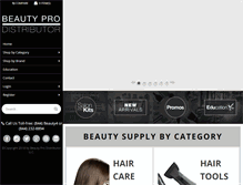 Tablet Screenshot of beautyprodistributor.com